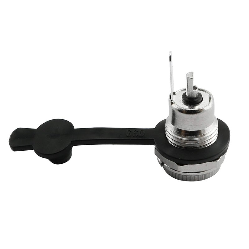 Maxmoral ماكس مورال 3 قطع موصل مقبس الطاقة DC-099 مع غطاء واقي، محول تركيب لوحة أنثوي مزود بخيط، جاك طاقة 5.5 × 2.5 مم - Image 4